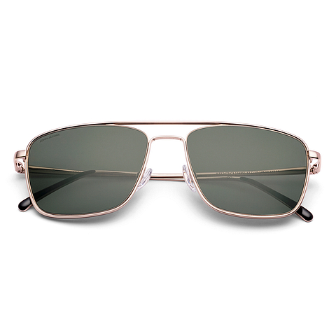 John Jacobs Gold Full Rim Square left side