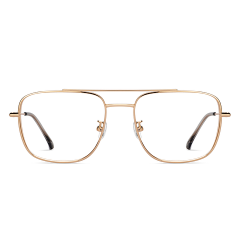 John Jacobs Gold Full Rim Aviator right side