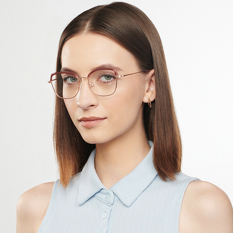 John Jacobs Online Gold Full Rim Cat Eye left side