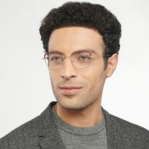 John Jacobs Online Gold Full Rim Cat Eye left side