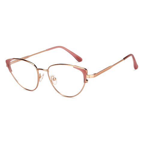 John Jacobs Gold Pink Full Rim Cat Eye right side