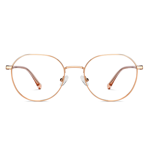John Jacobs Online Gold Full Rim Geometric left side