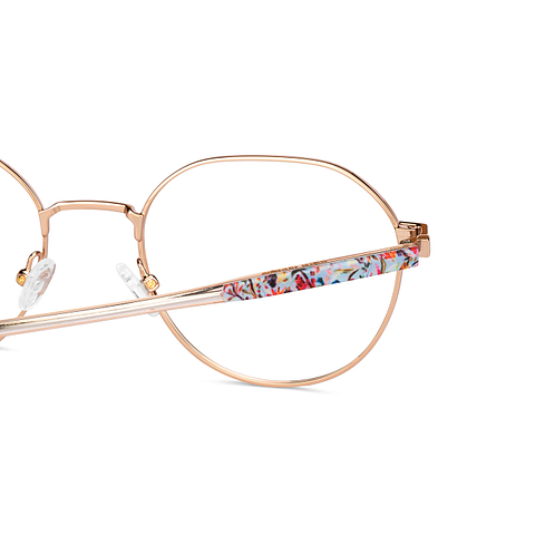 John Jacobs Online Gold Full Rim Geometric left side