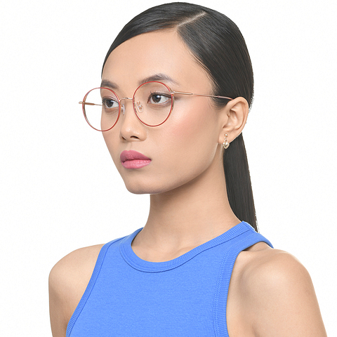 John Jacobs Online Gold Full Rim Round right side