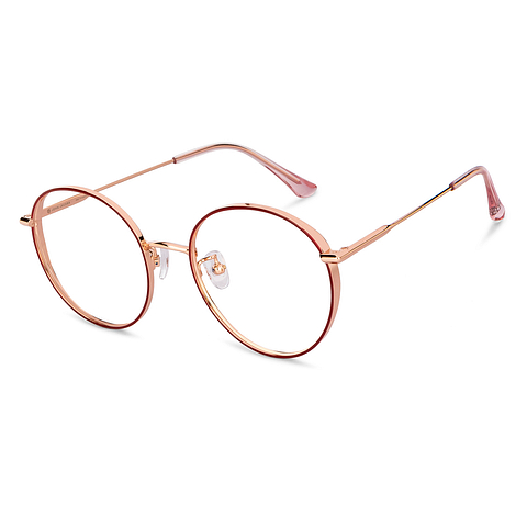 John Jacobs Online Gold Full Rim Round left side