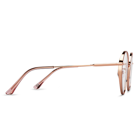 John Jacobs Online Gold Full Rim Round left side