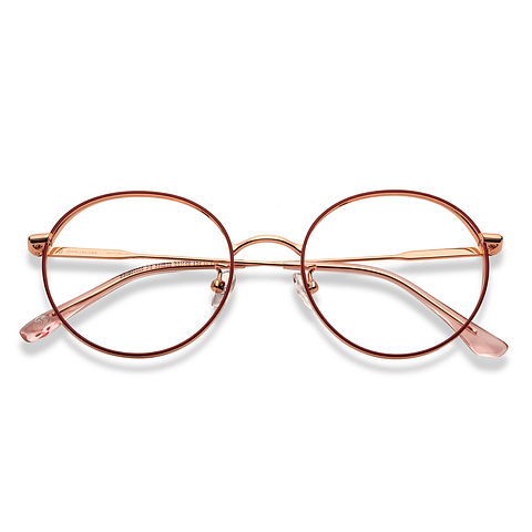 John Jacobs Online Gold Full Rim Round left side
