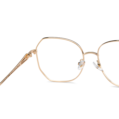 John Jacobs Online Rose Gold Full Rim Geometric right side