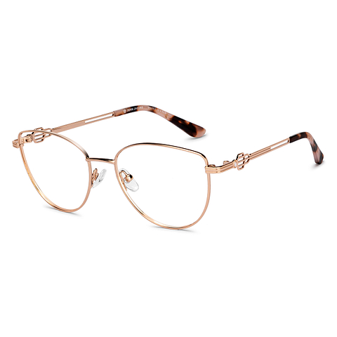 John Jacobs Online Rose Gold Full Rim Cat Eye right side John Jacobs Online Rose Gold Full Rim Cat Eye right side
