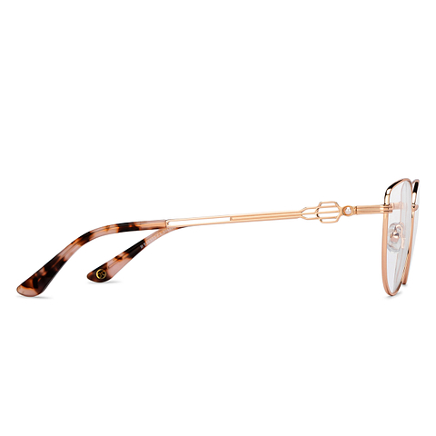 John Jacobs Online Rose Gold Full Rim Cat Eye left side John Jacobs Online Rose Gold Full Rim Cat Eye left side