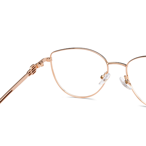 John Jacobs Online Rose Gold Full Rim Cat Eye right side John Jacobs Online Rose Gold Full Rim Cat Eye right side