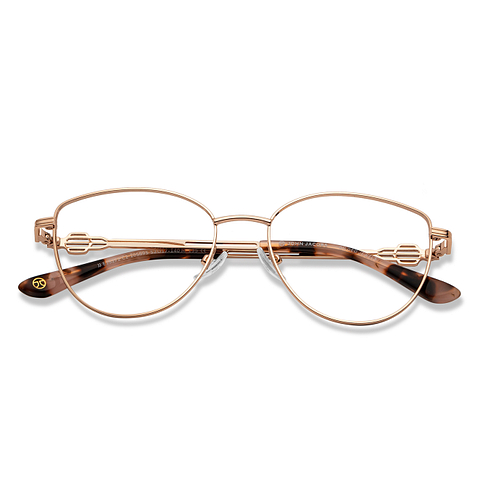 John Jacobs Online Rose Gold Full Rim Cat Eye left side John Jacobs Online Rose Gold Full Rim Cat Eye left side