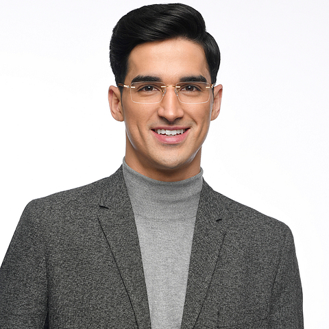 John Jacobs Online Gold Rimless Rectangle right side John Jacobs Online Gold Rimless Rectangle right side
