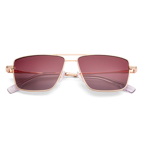 John Jacobs Gold Full Rim Square left side
