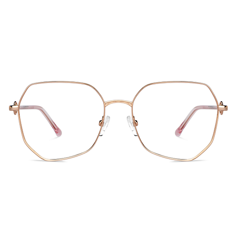 John Jacobs Online Gold Full Rim Square left side