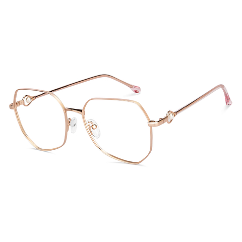 John Jacobs Online Gold Full Rim Square right side