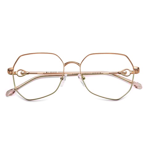 John Jacobs Online Gold Full Rim Square left side