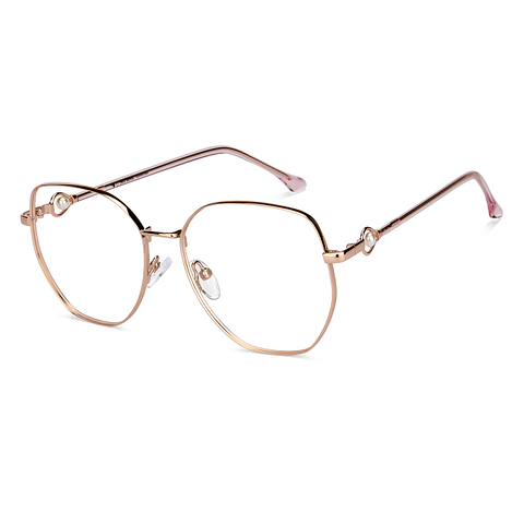John Jacobs Online Gold Full Rim Square right side