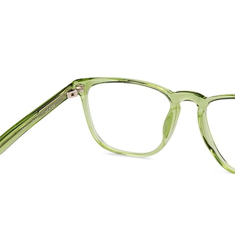 John Jacobs Online Green Full Rim Square right side