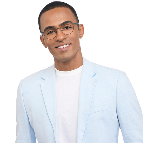 John Jacobs Online Green Full Rim Round left side