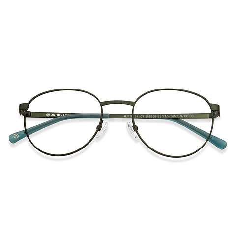 John Jacobs Online Green Full Rim Round left side