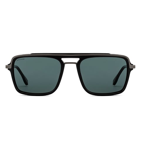John Jacobs Dark Gunmetal Full Rim Square right side