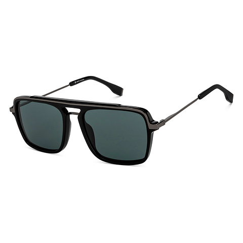 John Jacobs Dark Gunmetal Full Rim Square left side