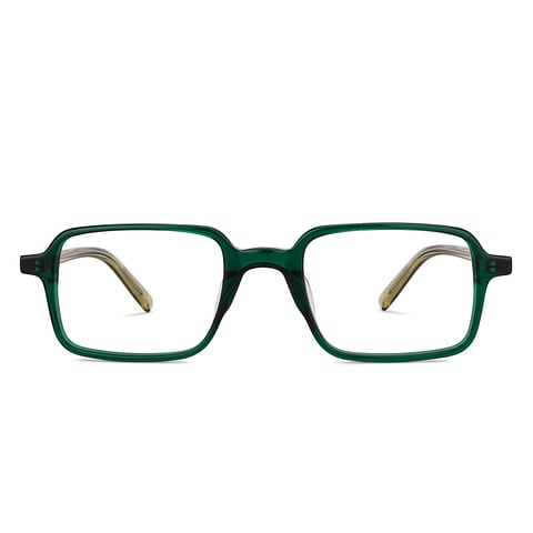 John Jacobs Online Green Full Rim Rectangle left side