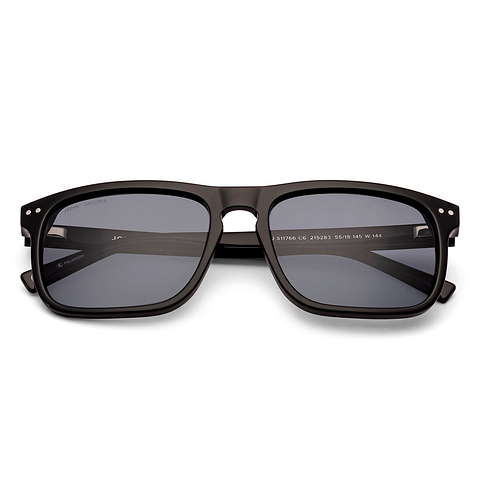 John Jacobs Black Full Rim Square left side