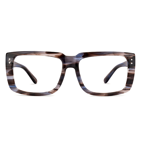 John Jacobs Online Dark Gray Full Rim Square left side