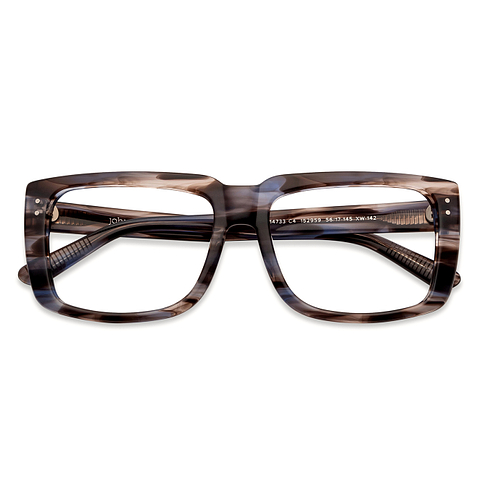 John Jacobs Online Dark Gray Full Rim Square left side
