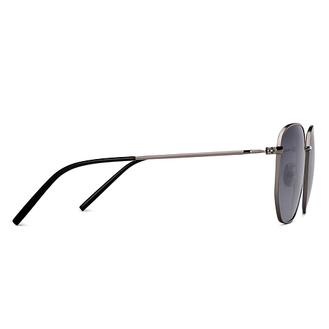 John Jacobs Gunmetal Full Rim Square left side