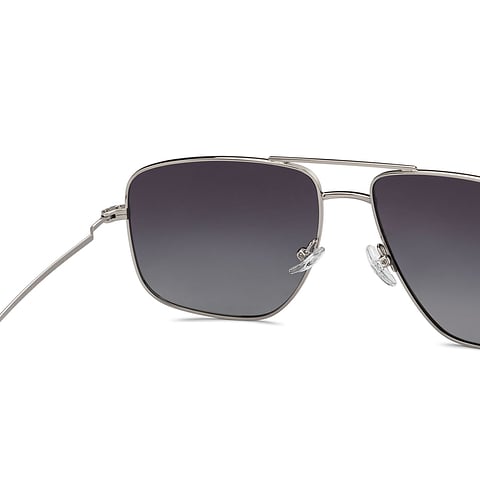 John Jacobs Online Silver Full Rim Square right side