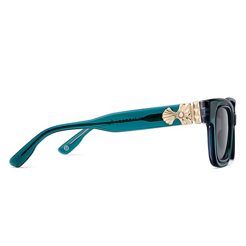 John Jacobs Green Full Rim Square right side