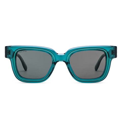 John Jacobs Green Full Rim Square left side