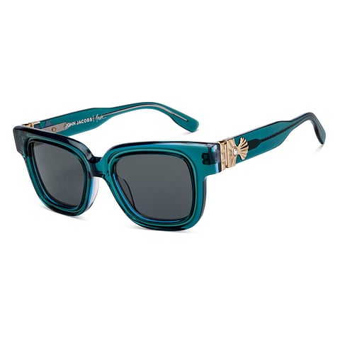 John Jacobs Green Full Rim Square right side