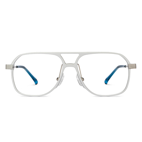 John Jacobs Online Silver Full Rim Square left side
