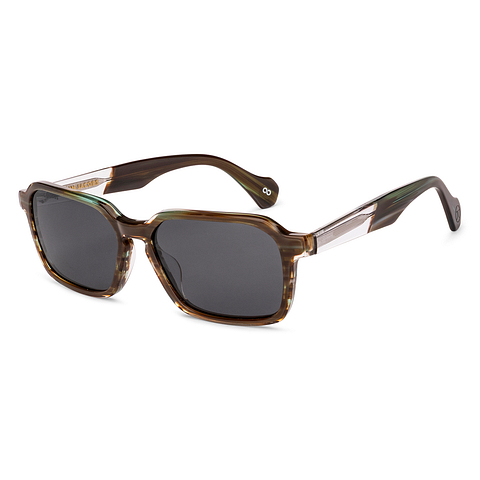 John Jacobs Olive Green Full Rim Rectangle right side