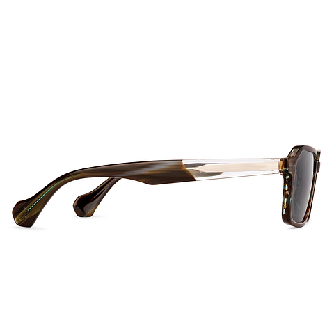 John Jacobs Olive Green Full Rim Rectangle left side