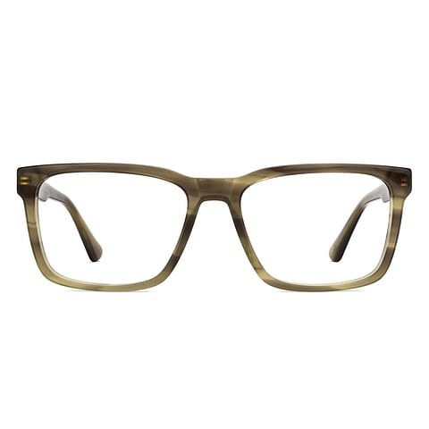 John Jacobs Online Gray Transparent Full Rim Square right side