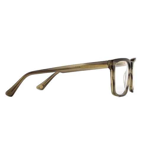 John Jacobs Online Gray Transparent Full Rim Square left side