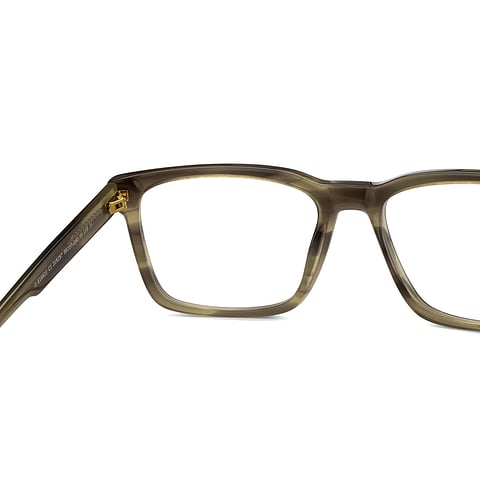 John Jacobs Online Gray Transparent Full Rim Square right side