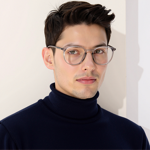 John Jacobs Gray Full Rim Round right side