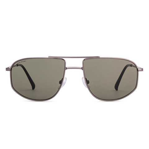 John Jacobs Dark Gunmetal Full Rim Aviator right side