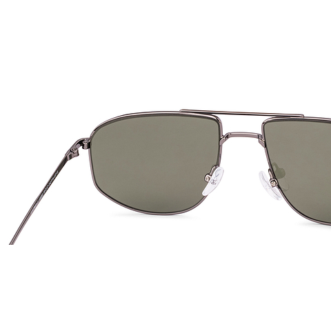 John Jacobs Dark Gunmetal Full Rim Aviator right side