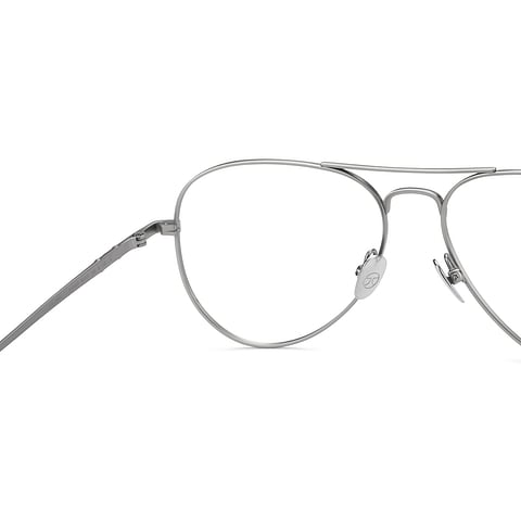 John Jacobs Online Gunmetal Full Rim Aviator right side
