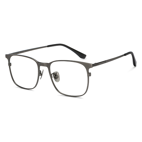 John Jacobs Gunmetal Full Rim Square left side