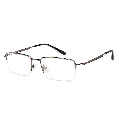 John Jacobs Grey Half Rim Rectangle right side