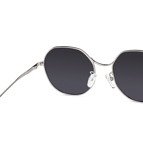 John Jacobs Online Gunmetal Full Rim Geometric right side