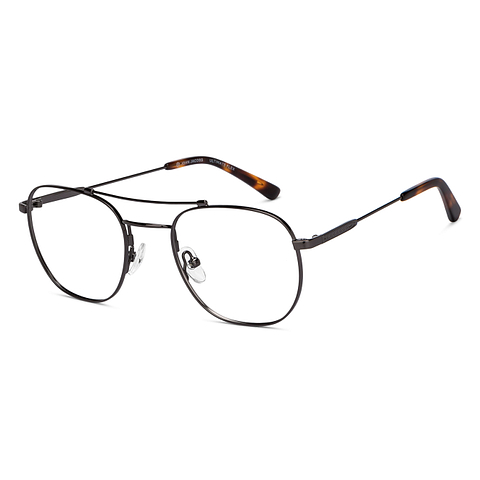 John Jacobs Online Gunmetal Full Rim Square right side